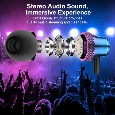 USB C Headphone Wired Earbuds for Samsung A53 A54 S23 S22 S21 S20 Galaxy Z Flip 5 Fold 4 in-Ear Noise Canceling Type C Earphone with Microphone fo...