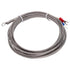 MECCANIXITY K Type Thermocouple Temperature Sensor PT100 5mm Ring High Temperature Probe 13ft Wire 0 to 600°C(32 to 1112°F) Stainless Steel...