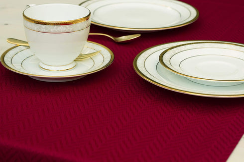 Red Placemats Set of 4, Double Layered Burgundy Place mats for Dining Table, Cranberry Waterproof Table Mats for Kitchen Table for Fiesta, Dinner,...