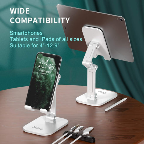 Foldable Adjustable Cell Phone Stand compatible with iPhone 12 and All Smartphones , Heavy Duty Mobile Stand , Tablet Stand Holder , iPad Stand......