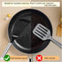 2pcs -Tenta Kitchen Nonstick cookware Thin Slotted Egg Spatula Turner Flexible Nylon Metal Fish Spatula, Wide Blade Lightweight Heat Resistant wit...