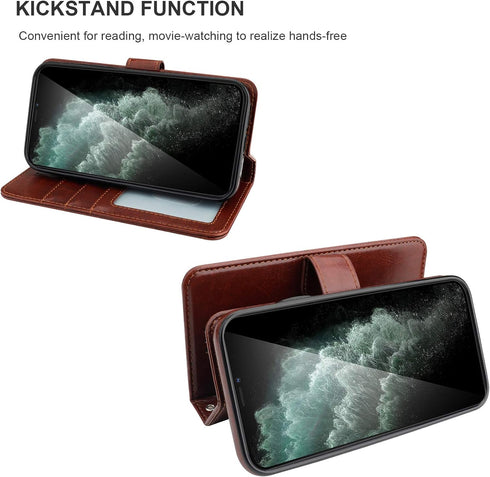 Bocasal for iPhone 11 Wallet Case with Card Holder PU Leather Magnetic Detachable Kickstand Shockproof Wrist Strap Removable Flip Cover for iPhone...