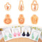 Puocaon Potion Bottle Clay Cutters - 6 Shapes Embossing Plants Bottle Polymer Clay Cutters, Celestical Clay Cutters for Polymer Clay Jewelry, Crys...