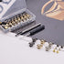 Brass Ball Studs Rivets D Ring, Brass Rivet Button Ball Studs, Rivets D Ring 360 Rotatable, 32 pcs Brass Rivets Purse Ball Stud for DIY Leather Co...