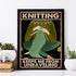 Knitting Woolen Yarn Poster Diamond Painting Kit for Adult, Knitting Scarf Diamond Art, Full Round Drill Kits Cross Stitch Mosaic Art for Adults R...