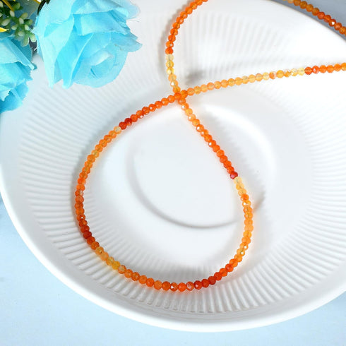Handmade 3 MM Beaded Gemstone Choker Necklace for Women Boho Colorful Natural Stone Bead Necklaces Beach Summer Jewelry...
