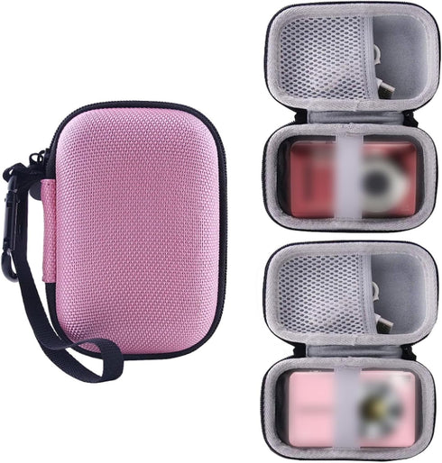 WERJIA Kids Camera Case for Lecran/Kodak PIXPRO Friendly Zoom FZ55/FZ53/ FZ43/FZ45 Digital Camera and More Brands Kids Camera (Pink)...
