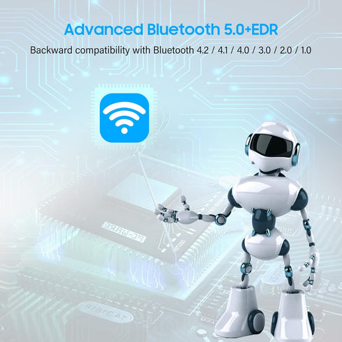 USB Bluetooth Adapter,Bluetooth 5.0 Transmitter Receiver 2 in 1 Wireless Bluetooth Converter Built-in 2 3.5mm Audio Bluetooth for TV, Home Stereo,...