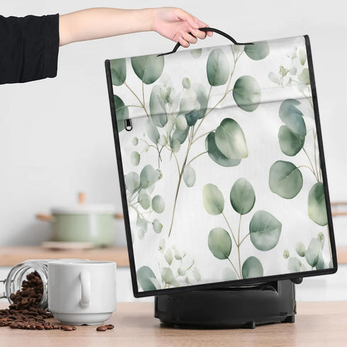 Large Blender Cover Eucalyptus Leaves Stand Dust Covers for Appliance Kitchen Mixer Covers with Top Handle Pockets Waterproof Food Processor Prote...