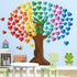Classroom Tree Bulletin Board Decorations, Hearts Bulletin Board Tree Cutouts Set, Welcome Classroom Bulletin Tree Wall Decors for Nursery Element...