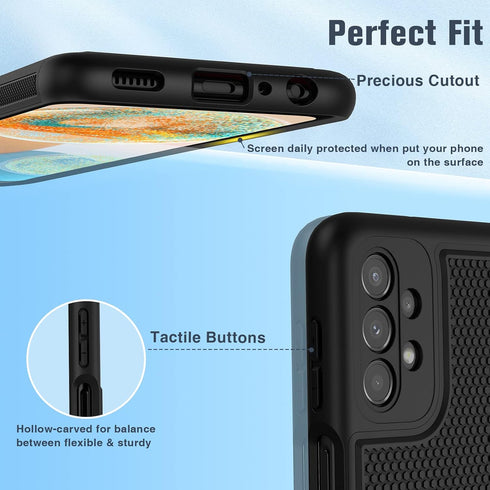 FNTCASE for Samsung Galaxy A23 5G Case: (Samsung Galaxy A23 4G LTE) Dual Layer Protective Heavy Duty Cell Phone Cover Shockproof Rugged with Non S...