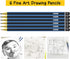 BAZIC Drawing Sketching Pencil Set, HB 2B 4B 6B 7B 8B, Professional Graphite Sketch Kit Pencils, for Artists Adults Beginners (6/Pack), 2-Packs...