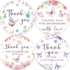 80 Butterfly Thank You Stickers, Thank You for Fluttering by Stickers, Perfect for Girls Baby Shower, Wedding, Bridal Shower, Birthday Party Favor...
