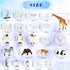 Skylety 24 Pieces Arctic Animals Figurines Sets Polar Animals Figurines Realistic Animal Figures Toys Playset Plastic Arctic Animals Toys with Rea...