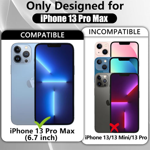 TQLGY Matte Privacy Screen Protector for iPhone 13 Pro Max with Camera Lens Protector, Full Coverage Anti Spy Tempered Glass, Anti-Glare, Anti-Fin...