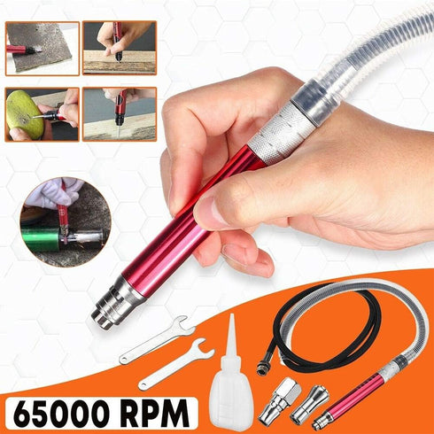 Air-Powered Micro Die Grinder Set 65,000 RPM Pneumatic Pencil Grinder Tool...