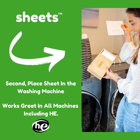 Sheets Laundry Club Laundry Detergent Sheets (Fresh Linen & Lavender)...