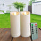 2"x5" Outdoor LED Battery Operated Candles with Timer/Remote Plastic Flickering Waterproof Flameless Candles Wedding Party Halloween Christmas Bir...