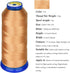 Heavy Duty Thread 1800 Yards Size T70#69 210D/3 All Purpose High Strength Polyester Sewing Thread for Weaves, Upholstery, Jeans and Weaving Hair, ...