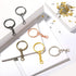 360 Pcs Key Chains Bulk for Crafts Including 90 Pcs Keychain Rings, 90 Pcs Open Jump Rings Connectors, 180 Pcs Small Screw Eye Pins Hooks for DIY ...