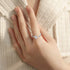 JUSTKIDSTOY Semicolon Ring 925 Sterling Silver Adjustable Open Opal/Moonstone Ring Suicide Awareness Inspirational Gifts for Women...