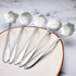 Chengu 8 Pieces Flower Coffee Tea Spoons Stainless Steel Sugar Spoons Tea Party Flower Fancy Tableware Set Stir Bar Creative Stirring Teaspoon, 8 ...