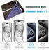 2 Pack Compatible with iPhone 15 Pro Privacy Screen Protector with Alignment Frame, Anti-Spy Anti-Blue Light Eye Protection Scratch Resistant Temp...