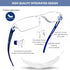 AQWANO 5Pack Rimless Reading Glasses Computer Blue Light Blocking Clear Frame Readers Anti Glare Filter Lightweight for Women Men,1.0...