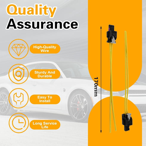 2Pcs Side Marker Light Connector 68213844AD 68213845AD 68214402AD 68214403AD Compatible with Chrysler 300 Dodge Charger 2015-2023, Side Marker Lig...