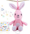 On-The-Go Pull Down Hanging Music Soothing Musical Pulldown Toys 3-in-1 Infant Play Mat for Tummy Time?Accompanying Sleep, Lullaby, Pink Rabbit?Mu...
