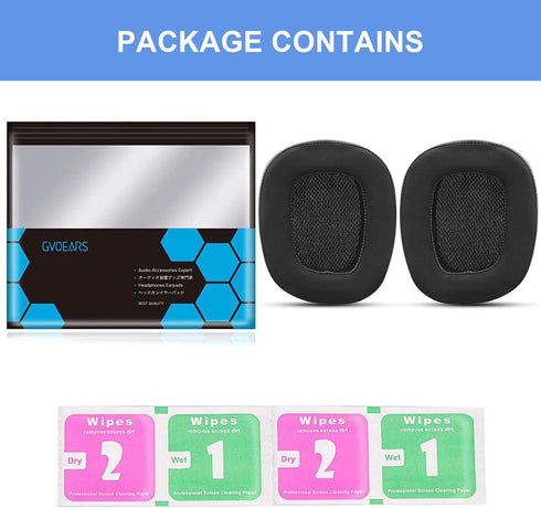 Replacement Ear Pads for Logitech G533 G633 G935, GVOEARS Cooling Gel Ear Cushions for Logitech G231 G433 G533 G633 G635 G933 G935 Gaming Headphon...