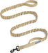 OutdoorMaster Bungee Dog Leash, Heavy Duty Dog Leash with Shock Absorption, 2 Padded Handles Training Leash, 1 Seat Belt Clip, Improved Dog Safety...