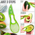 Avocado Peeler 3 in 1 Tool - Hassle-free Avocado Slicer, Pitter & Scooper - Kitchen Gadget for Hass Avocados - Easy to Use, Plastic Avocado Knife,...