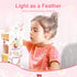 MeloAudio Kids Headphones, Open Ear Headphones, Kids Wireless Headphones with Microphone, Pink Headphones for Girls, Ultra-Light, Perfect for iPad...