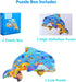 Puzzles for Kids Ages 4-6,8-10 and Up 108 Pieces Dolphin Shaped Jigsaw Puzzle Educational Toys Gift for Boys Girl Age 4 5 6 8 Birthday Party Favor...