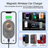 Transparent Magnetic Wireless Car Charger Stand, Compatible Charging Air Vent Mount, Compatible with iPhone15/14/13/12Series (C12PRO-blue)...