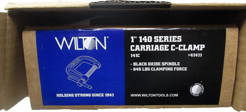 Wilton Carriage C-Clamp, 1" Opening Capacity, 1-1/16" Throat, 140 Series (Model 141C)...