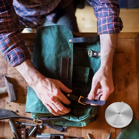 GORGECRAFT 5.5Yds Metallic Leather Straps 0.6" Wide Shiny Flat Silver Leather Cord Glossy Pu Leather Lace Stripper Beading String Ribbon Crafts Do...