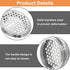 20Pcs Air Vents, 53mm Circular Soffit Vent, Stainless Steel Round Vent Mesh Hole Louver for Kitchen, Bathroom Cabinet and Wardrobe (Silver)...