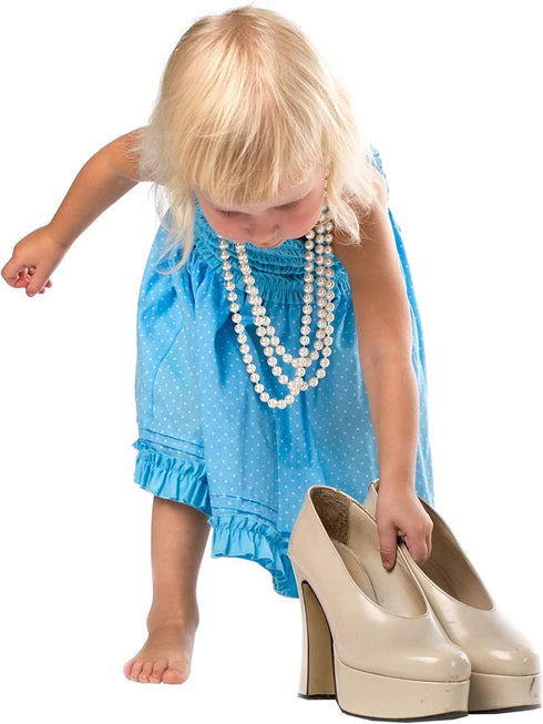 Skeleteen Faux White Pearl Necklaces - Pearl Beaded Necklace Party Favors - 12Pk...