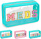 Clear Letter Patch Medicine Bag Drugs Pouch with Zipper, Travel Portable Cosmetic Makeup Bag for Women Girls, Waterproof Nylon PVC Toiletry Meds S...