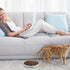 2 Pcs Cat Slow Feeder Bowl Cat Fish Pool Design Feeder Cat Dish Fun Interactive Cat Food Bowl Feeder Healthy Eating Diet Cat Bowls for Pet Cats Pu...