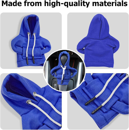 Car Gear Shift Cover, Fashionable Hoodie Automotive Gear Shift Knob Protector, Mini Sweater Shirt Gear Shift Knob Cover, Universal Car Decor Acces...