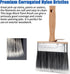 Deck Stain & Sealer Block Paint Brush - 5-inch Big Fence Stain Brush, Large Masonry Paintbrush - Wide Limewash for Brick Concrete Walls - Wooden B...