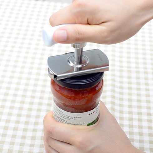 Kichwit Jar Opener for Arthritis, Stainless Steel Jar Lid Opener, for Small and Medium Jar Lids, Bottle Opener Keychain Included...