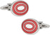 Red Bullseye Cufflinks with Presentation Gift Box...