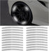 20PCS Reflective Car Wheel Decorative Stripe Stickers, Anti-Scratch Night Safety Warning Sticker, Fluorescent Auto Tire Rims Decal, Universal Vehi...