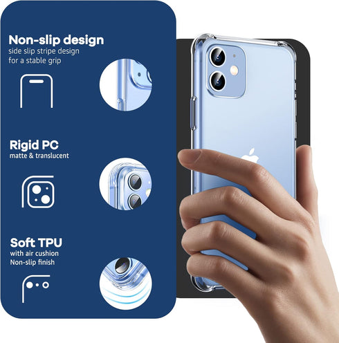 ORIbox for iPhone 11 Case Clear,Translucent Matte case with Soft Edges, Lightweight,iPhone 11 Phone Clear Case for Women Men Girls Boys Kids...