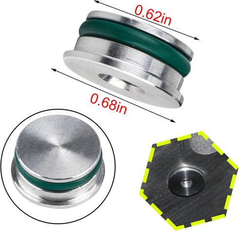 3mirrors Billet Aluminum Oil Diverter Barbell & Oil Tube Hold Down& Front Gallery Plug Compatible with GM LS Engines w/Viton O Ring for Sealing...