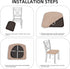 Seat Covers for Dining Room Chairs Set of Set of 4, Nautical Map World Compass Rose Travel Stretch Chair Seat Covers Cushion Slipcovers for Kitche...